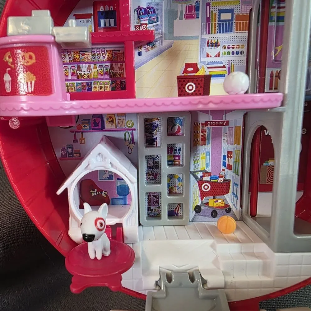 Polly Pocket Target Bullseye Adventure Compact Playset Incomplete 2024 Exclusive